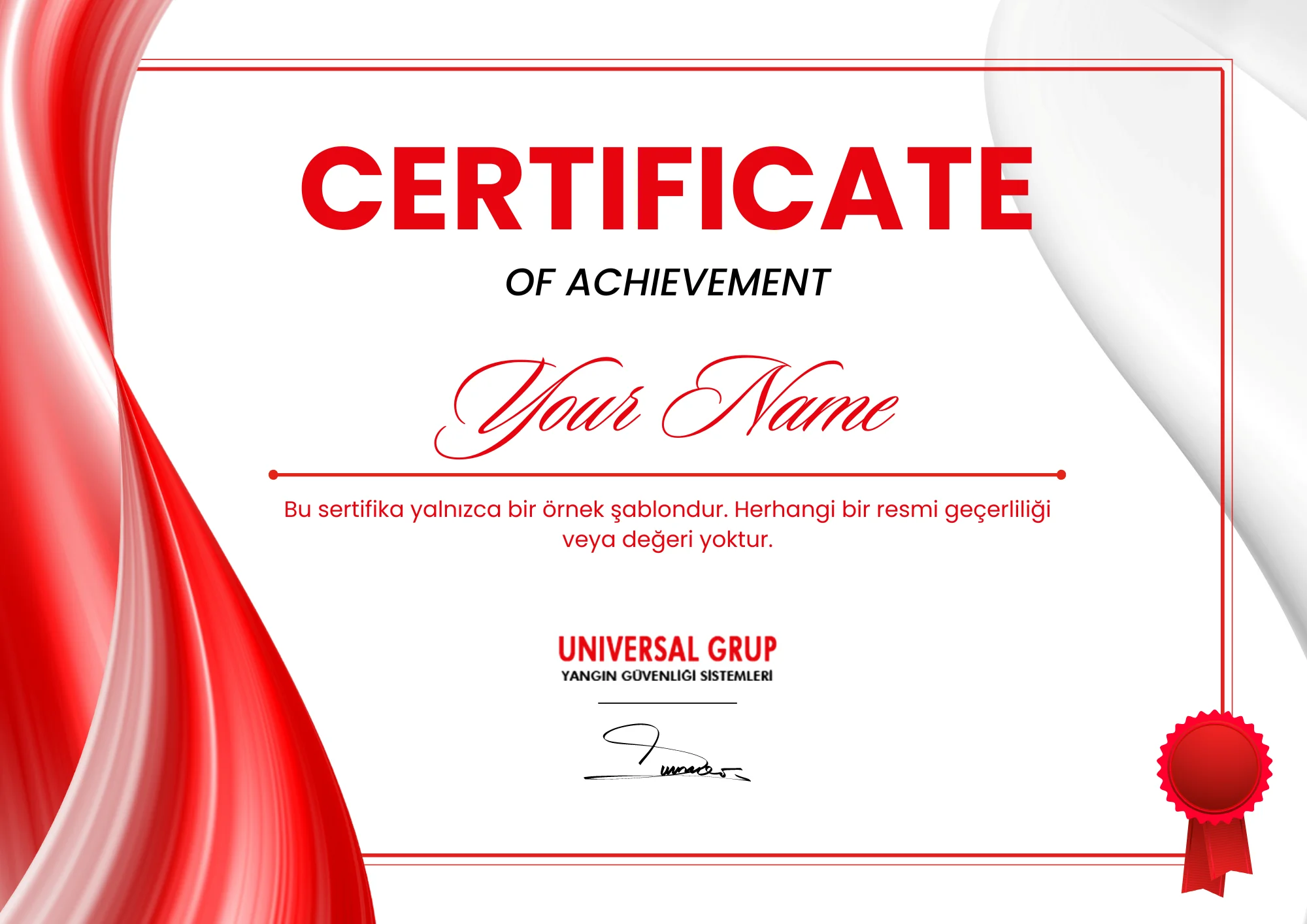 Universal Grup Yangın Güvenliği Sistemleri